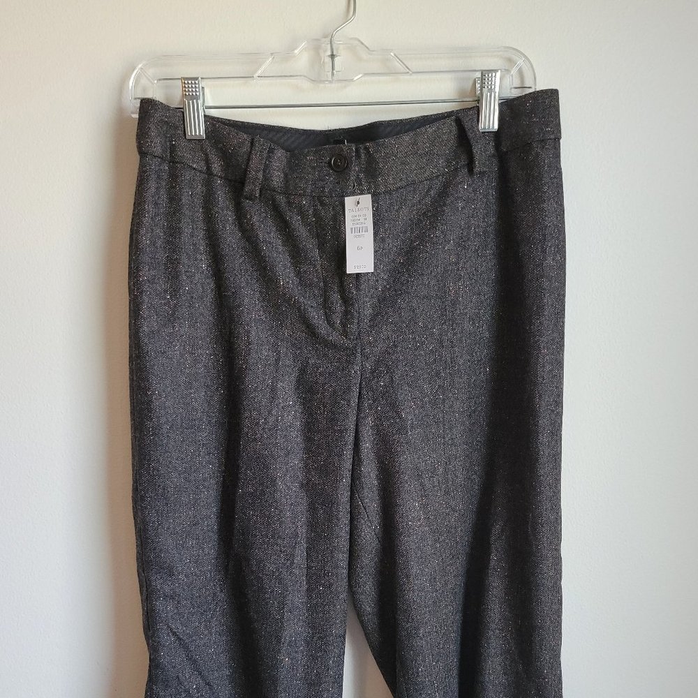 Talbots NWT Grey and Camel Tweed Ankle Length 6P